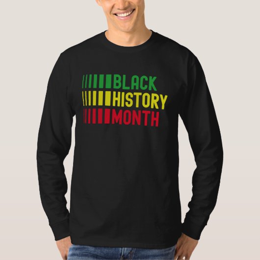 Black History Month Afro African Pride Celebration T-shirt (Voorkant)