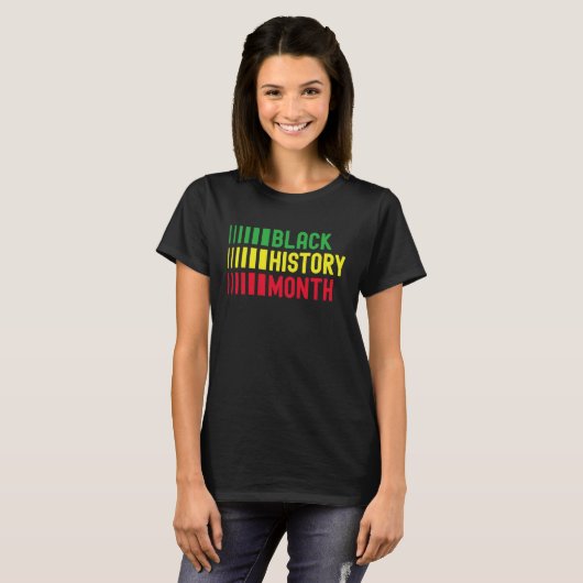 Black History Month Afro African Pride Celebration T-shirt (Voorkant volledig)