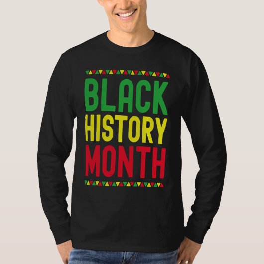 Black History Month Afro African Pride Celebration T-shirt (Voorkant)