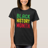Black History Month Afro African Pride Celebration T-shirt (Voorkant)
