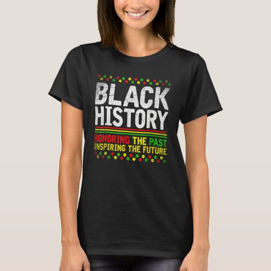Black History Month Afro African Pride Men Women K T-shirt (Voorkant)