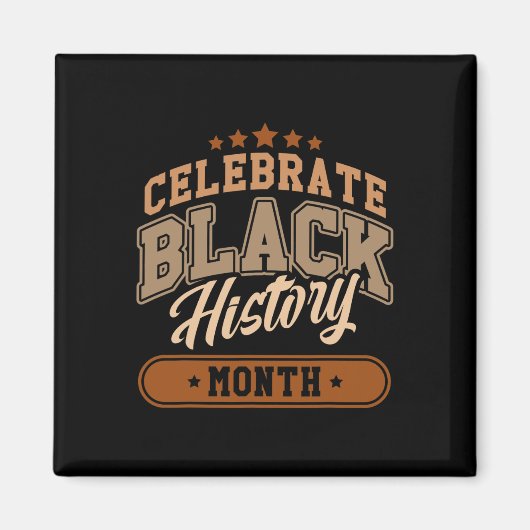 Black History Month Afro-Amerikaanse geschiedenis  Magneet (Voorkant)