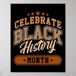 Black History Month Afro-Amerikaanse geschiedenis Poster