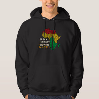 Black History Month Afro Melanin Black Women Afro  Hoodie