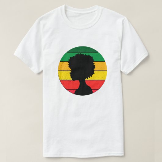 Black History Month Afro Pride Mannen T-shirt (Design voorkant)