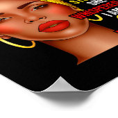 Black History Month Afro Zwarte Vrouwen Meisjes Ik Poster (Hoek)