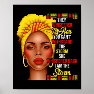 Black History Month Afro Zwarte Vrouwen Meisjes Ik Poster