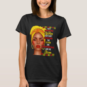 Black History Month Afro Zwarte Vrouwen Meisjes Ik T-shirt