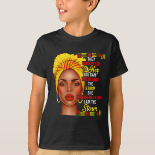 Black History Month Afro Zwarte Vrouwen Meisjes Ik T-shirt