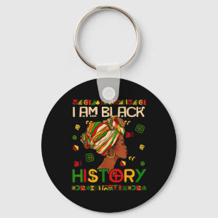 Black History Month Am Black History Black Woman Sleutelhanger