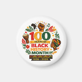 Black History Month Anniversary Magneet