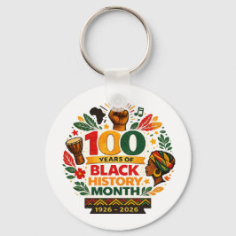 Black History Month Anniversary Sleutelhanger