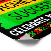 Black History Month Believe Achieve Succeed Melani Poster (Hoek)