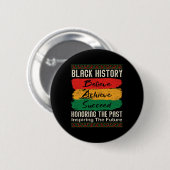 Black History Month Believe Achieve Succeed Melani Ronde Button 5,7 Cm (Voorkant /achterkant)