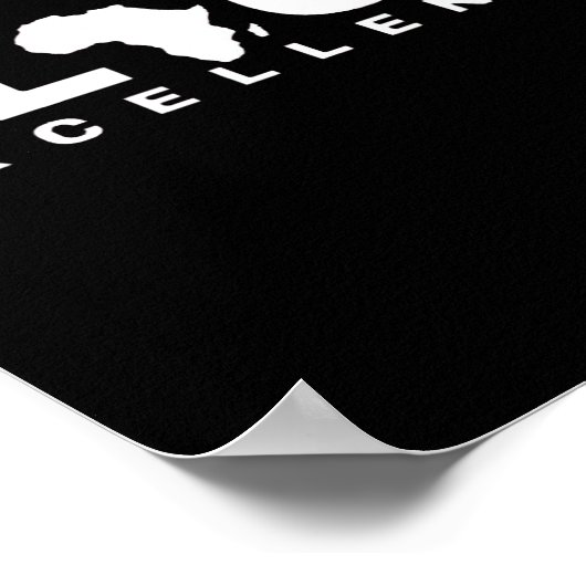 Black History Month Bewustwording Afro-Amerikaanse Poster (Hoek)