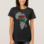 Black History Month BHM Afro Pride Hand Fist Black T-shirt (Voorkant)