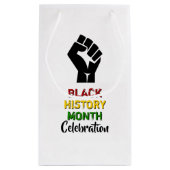 Black History Month BHM Celebration Party Klein Cadeauzakje (Achterkant)