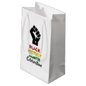 Black History Month BHM Celebration Party Klein Cadeauzakje (Achterkant Gekanteld)