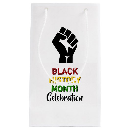 Black History Month BHM Celebration Party Klein Cadeauzakje (Voorkant)