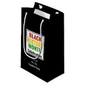 Black History Month BHM Stijlvol feest Klein Cadeauzakje (Voorkant Gekanteld)