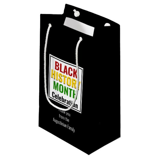 Black History Month BHM Stijlvol feest Klein Cadeauzakje (Voorkant Gekanteld)