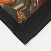 Black History Month Black Afro Girl Women Book Lov Fleece Deken (Hoek)