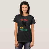 Black History Month Black And Proud T-shirt (Voorkant volledig)