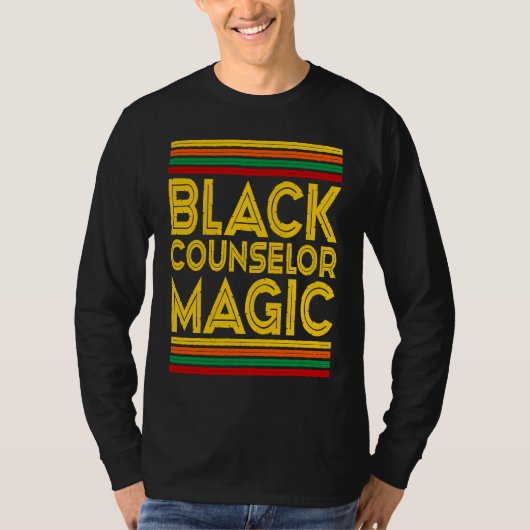 Black History Month  Black Counselor Magic T-shirt (Voorkant)