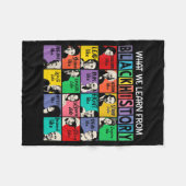 Black History Month Black Leaders African American Fleece Deken (Voorkant (Horizontaal))