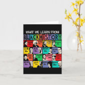 Black History Month Black Leaders African American Kaart (Gele Bloem)