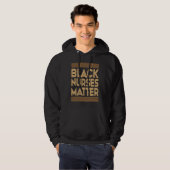 Black History Month Black Nurses Matter Hoodie (Voorkant volledig)