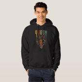 Black History Month, Black Queen Afro Pride Africa Hoodie (Voorkant volledig)