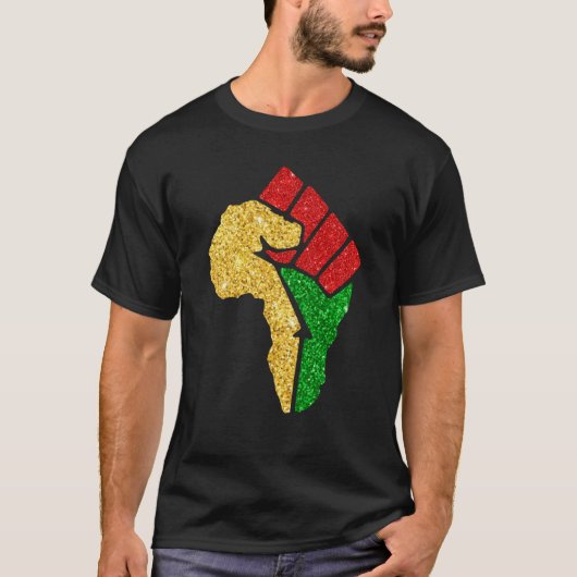Black History Month BLM Melanin African American T-shirt (Voorkant)