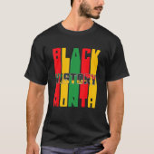 Black History Month BLM Melanin Pride Pan African  T-shirt (Voorkant)