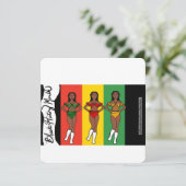 Black History Month  Card #1 Feestdagenkaart (Staand voorkant)