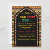 Black History Month Celebration Uitnodiging (Voorkant)