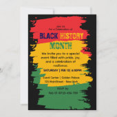 Black History Month Celebration Uitnodiging (Voorkant)