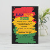 Black History Month Celebration Uitnodiging (Staand voorkant)