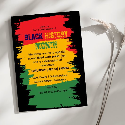 Black History Month Celebration Uitnodiging