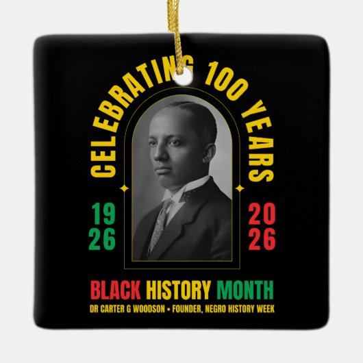 BLACK HISTORY MONTH CENTENNIAL 100 Years BHM Keramisch Ornament (Voorkant)