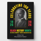 BLACK HISTORY MONTH CENTENNIAL 100 Years Souvenir Fotoplaat (voorkant)