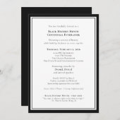 Black History Month Centennial Formal Fundraiser Kaart (Voorkant / Achterkant)