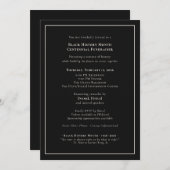 Black History Month Centennial Gala Fundraiser Kaart (Voorkant / Achterkant)