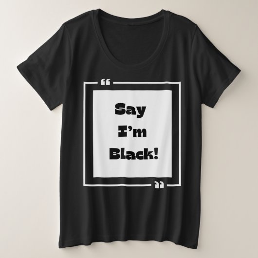 Black History Month Collection Grote Maat T-shirt (Design voorkant)