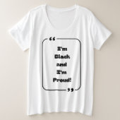 Black History Month Collection Grote Maat T-shirt (Design voorkant)