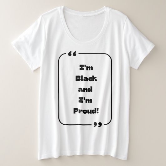 Black History Month Collection Grote Maat T-shirt (Design voorkant)