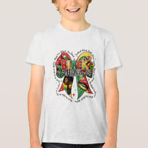 Black History Month, Coquette Bow Black Love, Afri Tri-Blend Shirt