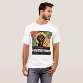 Black History Month – Culture • History • Pride T-shirt (Voorkant volledig)