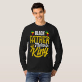 Black History Month Dad Black Father Melanin King T-shirt (Voorkant volledig)