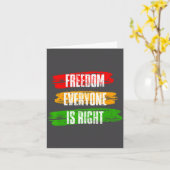 Black History Month Dom Everyone Is Right 10 T  Kaart (Gele Bloem)